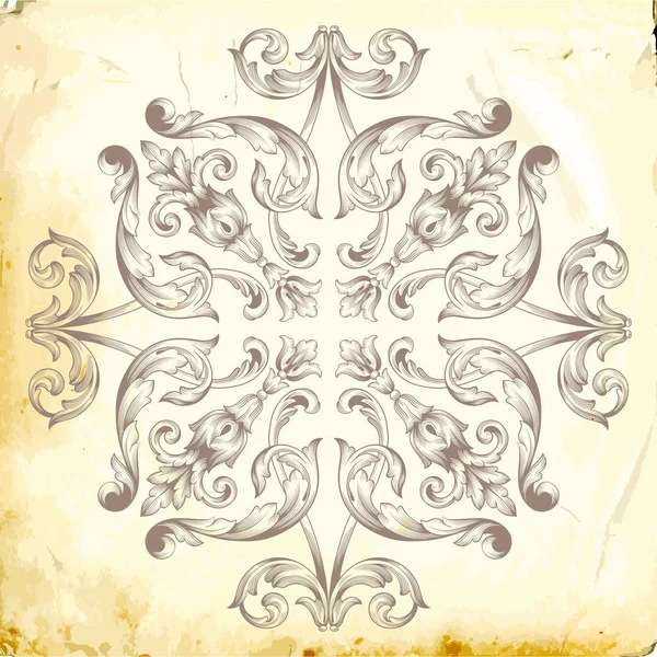 Vecteur baroque d'éléments vintage pour le design . — Image vectorielle