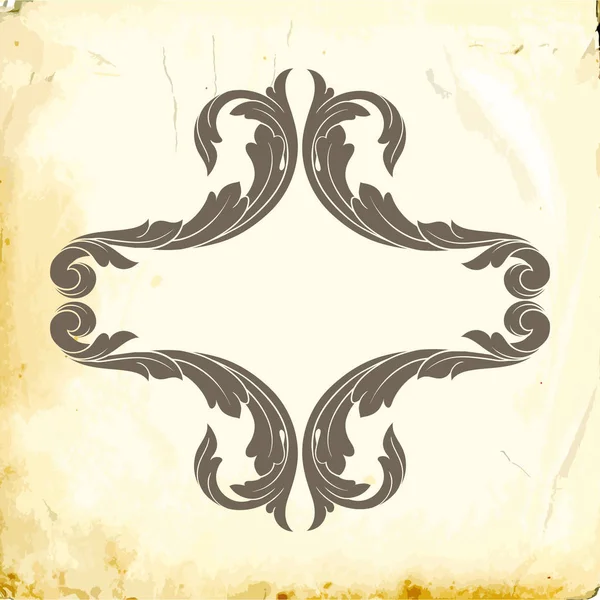 Tasarım için vintage elementlerin vektör barok 'u. 