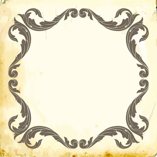 Tasarım için vintage elementlerin vektör barok 'u. 