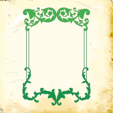 Tasarım için vintage elementlerin vektör barok 'u. 