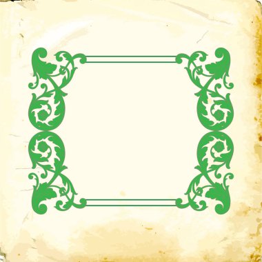 Tasarım için vintage elementlerin vektör barok 'u. 