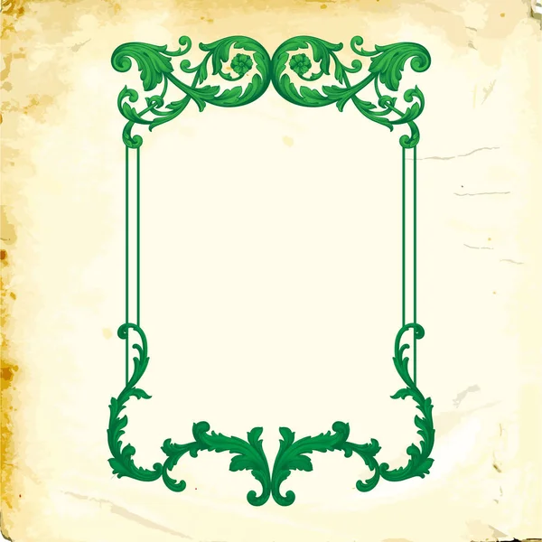 Tasarım için vintage elementlerin vektör barok 'u. 