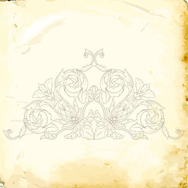 Retro barok süsleme elementi, kaligrafik süsü zenginleştirir. Posterler, Pankartlar, Davetiyeler, Afişler, Rozetler ve Logottipler için klasik tasarım koleksiyonu.