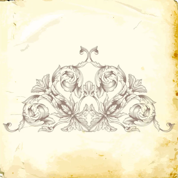 Vecteur baroque d'éléments vintage pour le design . — Image vectorielle