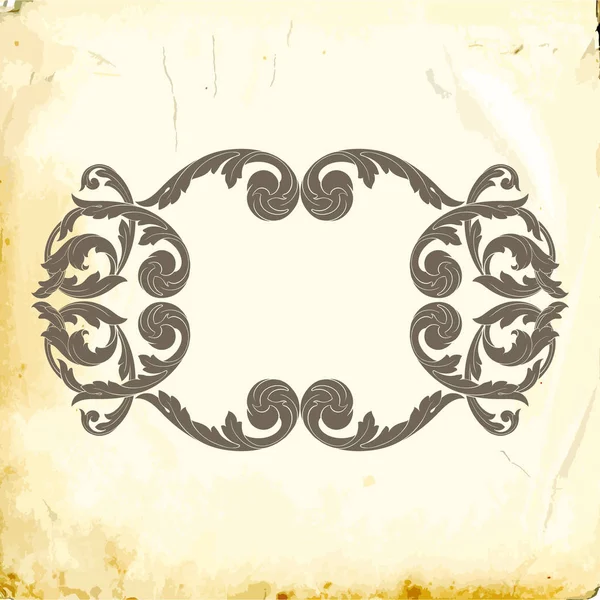 Tasarım için vintage elementlerin vektör barok 'u. 