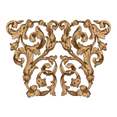 Retro Barok süsleme öğesi
