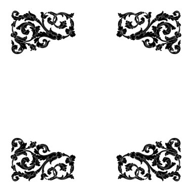 Retro Barok süsleme öğesi