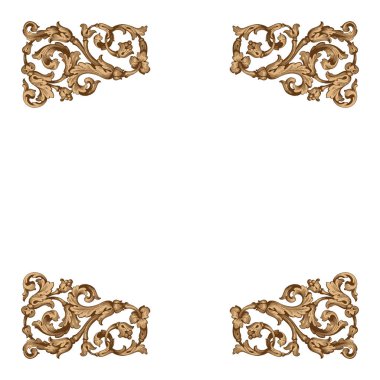 Retro Barok süsleme öğesi