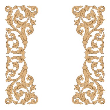 Retro Barok süsleme öğesi