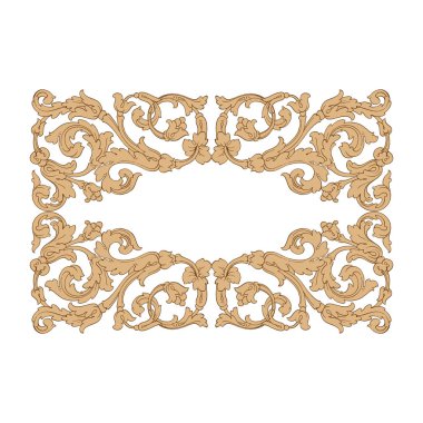 Retro Barok süsleme öğesi