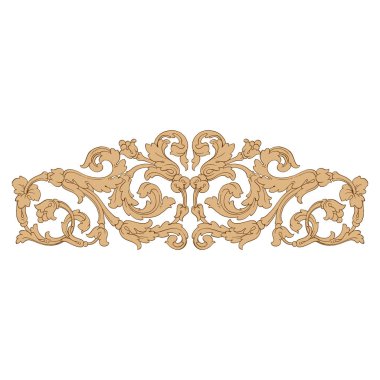 Retro Barok süsleme öğesi