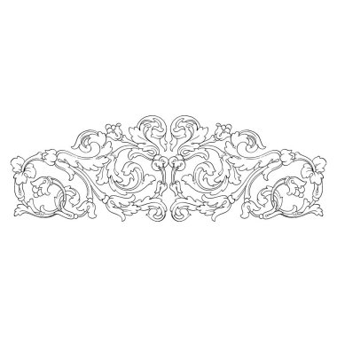 Retro Barok süsleme öğesi