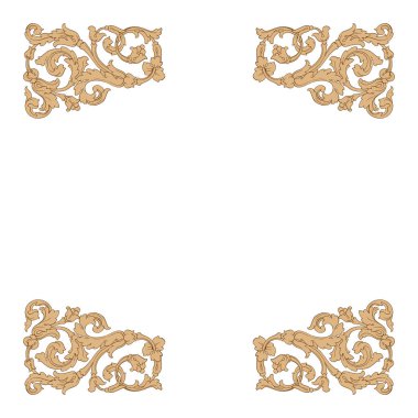 Retro Barok süsleme öğesi