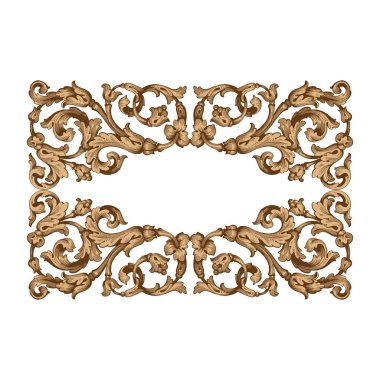 Retro Barok süsleme öğesi