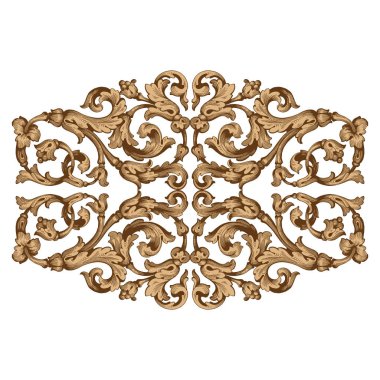 Retro Barok süsleme öğesi