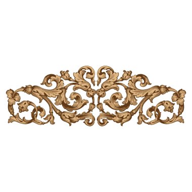 Retro Barok süsleme öğesi