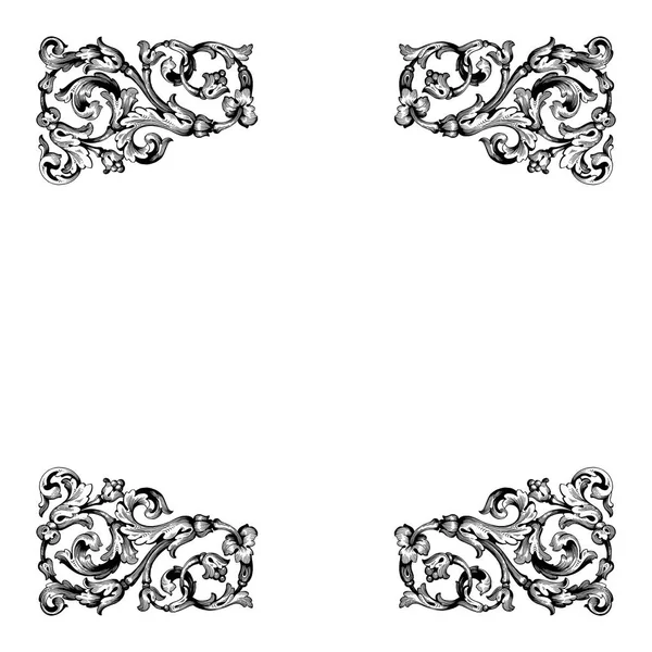 Retro Barok süsleme öğesi