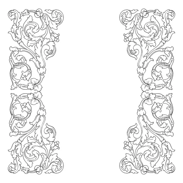 Retro Barok süsleme öğesi