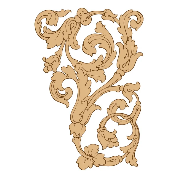 Retro Barok süsleme öğesi