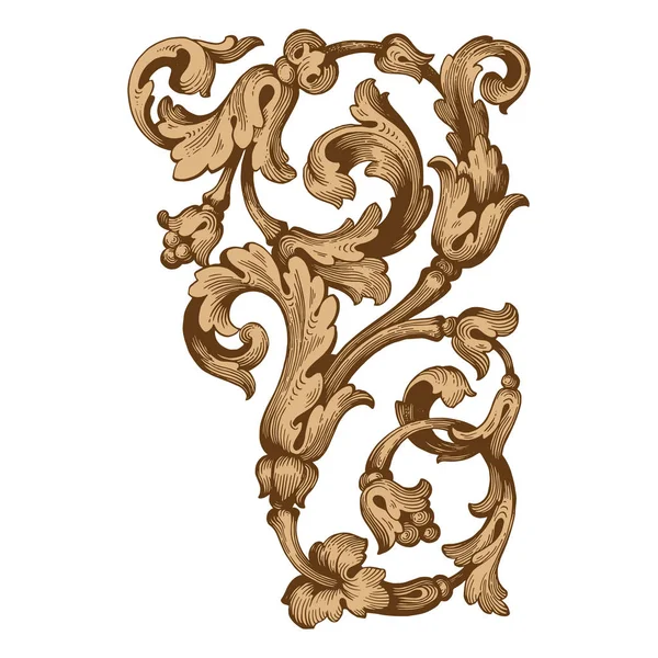 Retro Barok süsleme öğesi