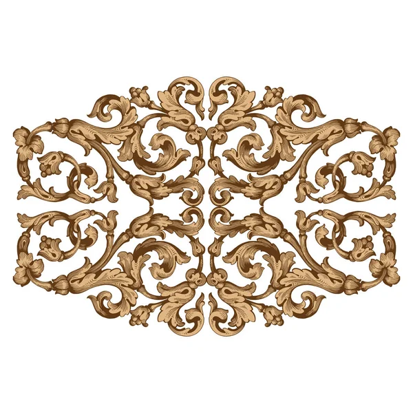 Element barocker Dekorationen im Retro-Stil — Stockvektor