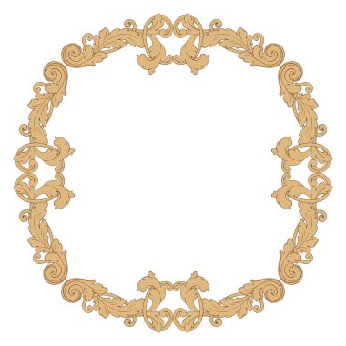 Retro Barok süsleme öğesi