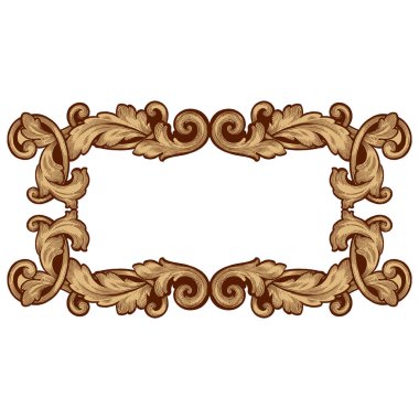 Retro Barok süsleme öğesi