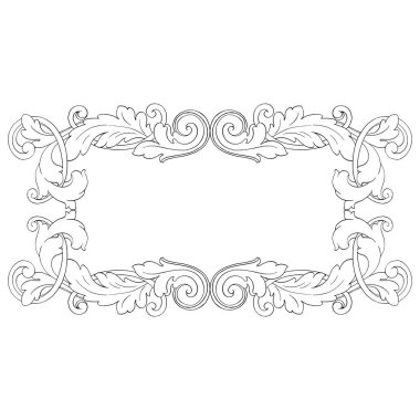 Retro Barok süsleme öğesi