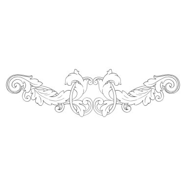 Retro Barok süsleme öğesi