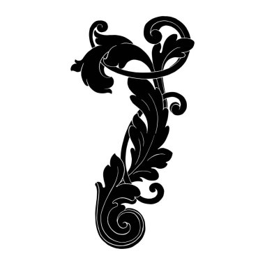 Retro Barok süsleme öğesi