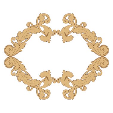 Retro Barok süsleme öğesi