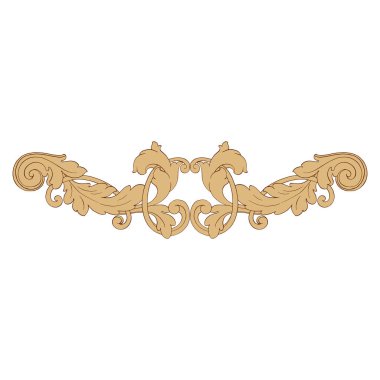Retro Barok süsleme öğesi