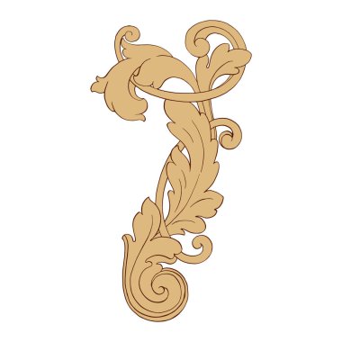 Retro Barok süsleme öğesi