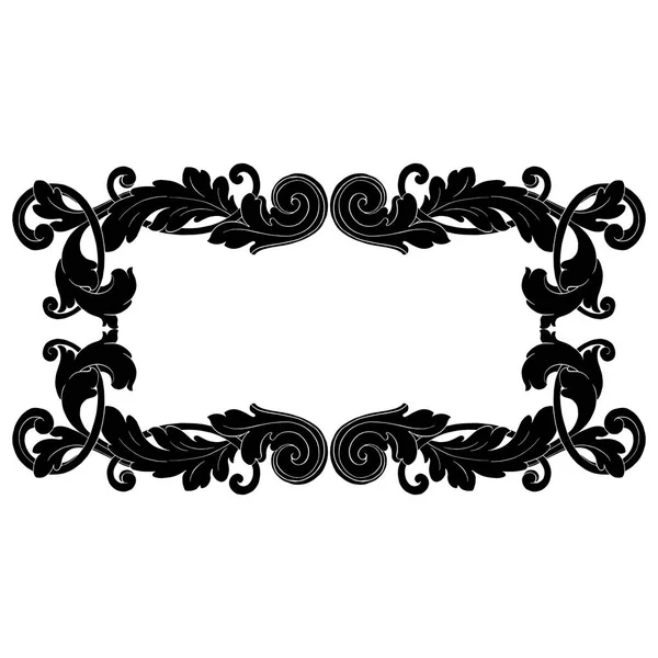 Retro baroque decorations element — Stock Vector