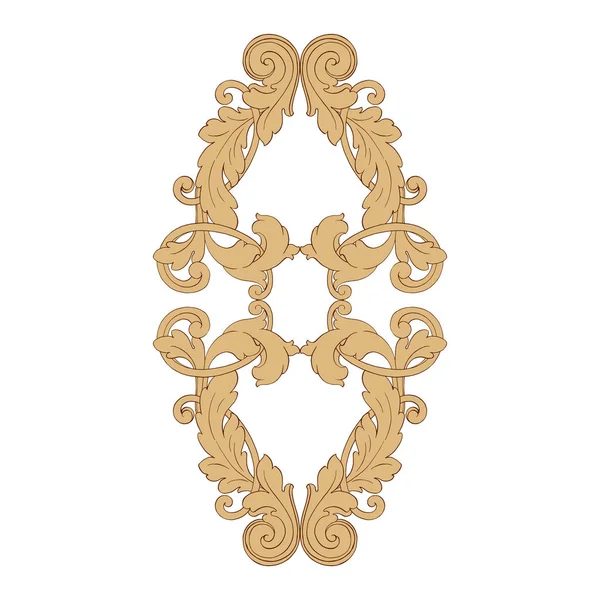 Retro barok decoratie-element — Stockvector