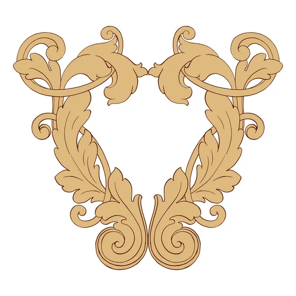 Retro Barok süsleme öğesi