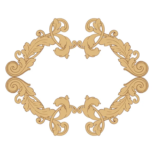 Retro baroque decorations element — Stock Vector