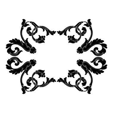 Retro Barok süsleme öğesi