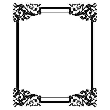 Retro Barok süsleme öğesi