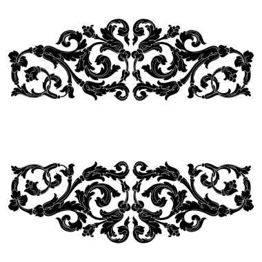 Retro Barok süsleme öğesi