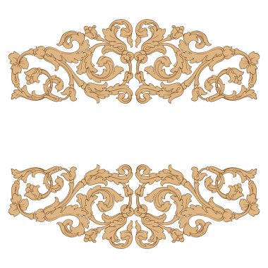 Retro Barok süsleme öğesi