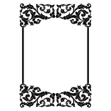 Retro Barok süsleme öğesi