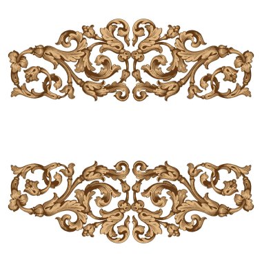 Retro Barok süsleme öğesi