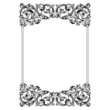 Retro Barok süsleme öğesi