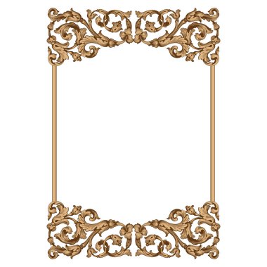 Retro Barok süsleme öğesi