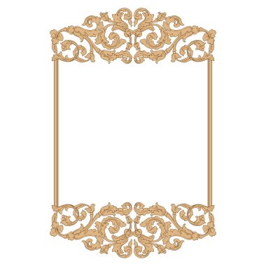 Retro Barok süsleme öğesi