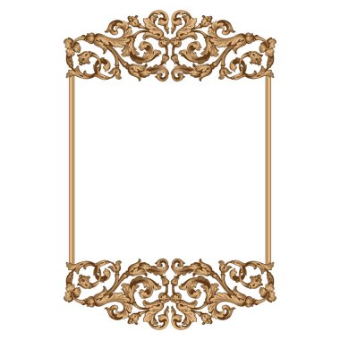 Retro Barok süsleme öğesi