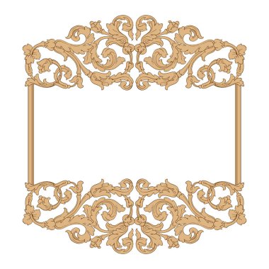 Retro Barok süsleme öğesi