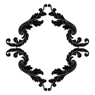 Retro Barok süsleme öğesi