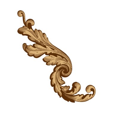 Retro Barok süsleme öğesi